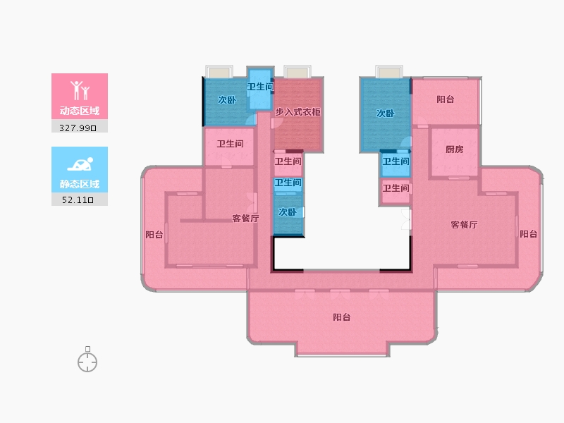 四川省-成都市-清凤鹿溪源-342.66-户型库-动静分区