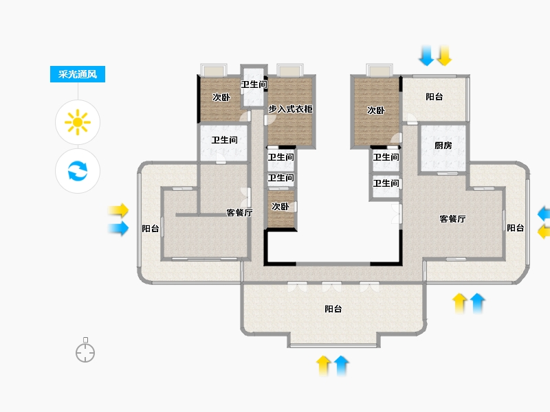 四川省-成都市-清凤鹿溪源-342.66-户型库-采光通风