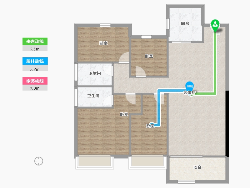 江苏省-镇江市-碧桂园凤凰城-113.95-户型库-动静线