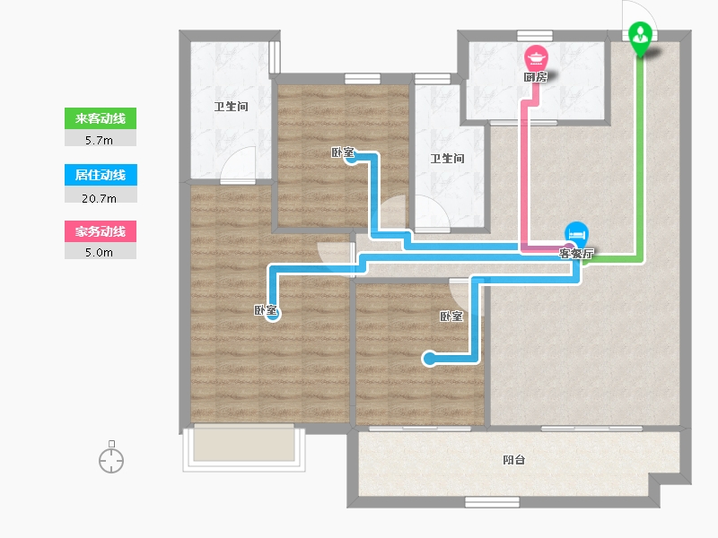 陕西省-榆林市-博领&领航·科创印-96.85-户型库-动静线