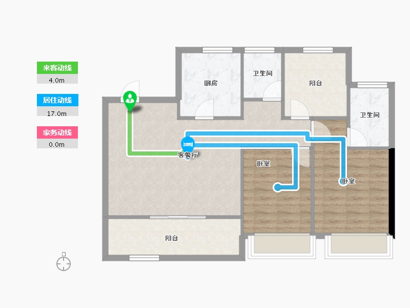 河南省-郑州市-高新·和锦莲序-80.77-户型库-动静线