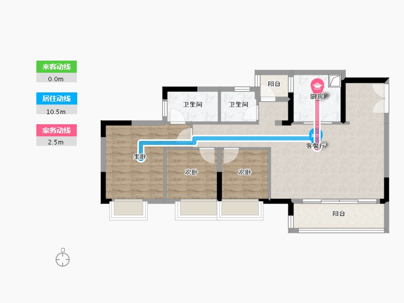 重庆-重庆市-三一云城-81.02-户型库-动静线