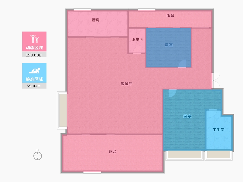 湖南省-长沙市-中国电建泷悦长安-216.74-户型库-动静分区