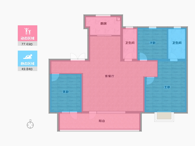 山东省-聊城市-澜庭嘉苑-115.00-户型库-动静分区