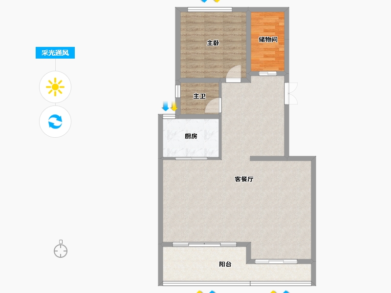 四川省-成都市-中交统建锦江九章-89.88-户型库-采光通风