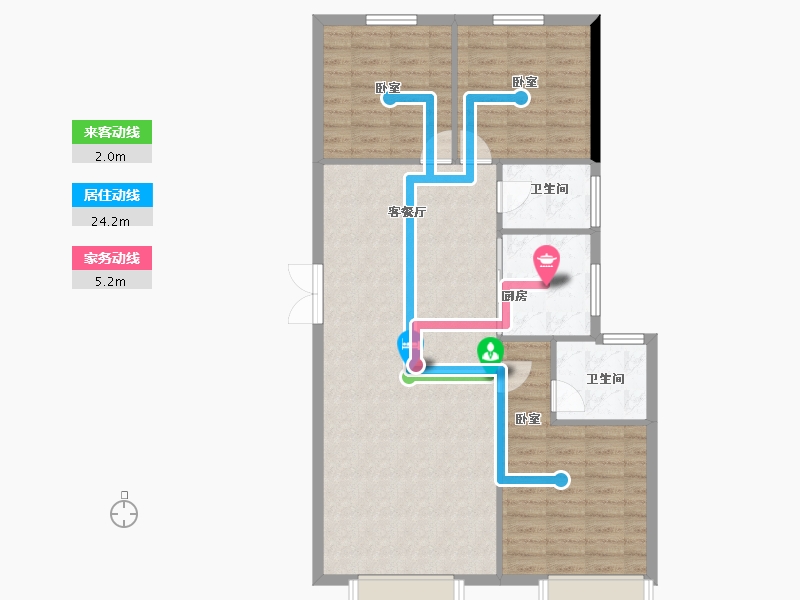 河南省-郑州市-信达·时代国著-96.85-户型库-动静线