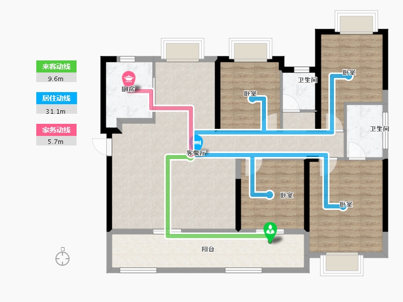 福建省-漳州市-建发西湖泊月-111.28-户型库-动静线