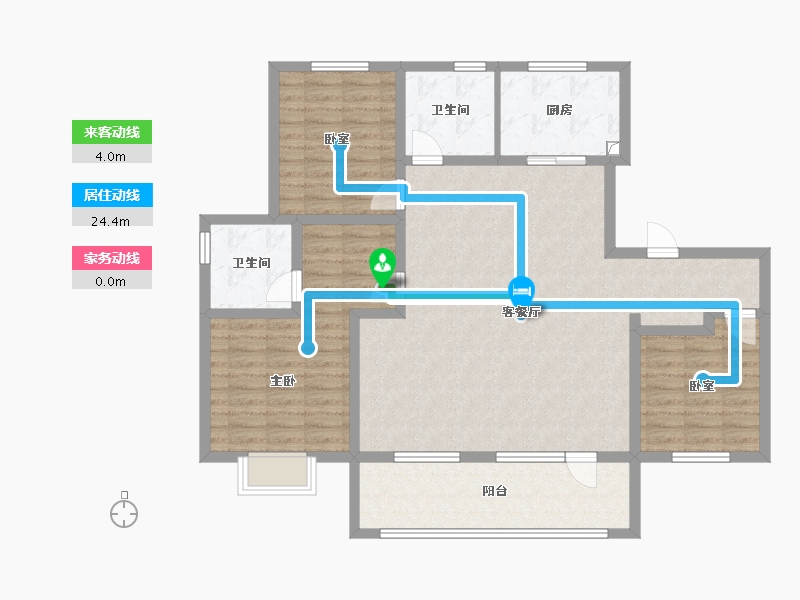 山东省-青岛市-海信九麓府-114.40-户型库-动静线