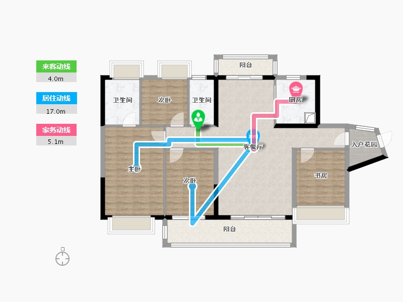 广东省-佛山市-中建壹品鄂旅投东湖学府-115.21-户型库-动静线