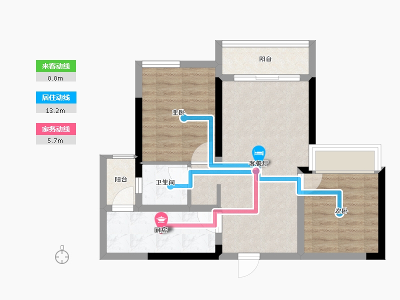 四川省-成都市-奥园棠玥府-53.34-户型库-动静线