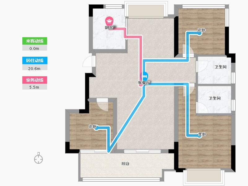 安徽省-合肥市-鼎建璟阳里-88.00-户型库-动静线