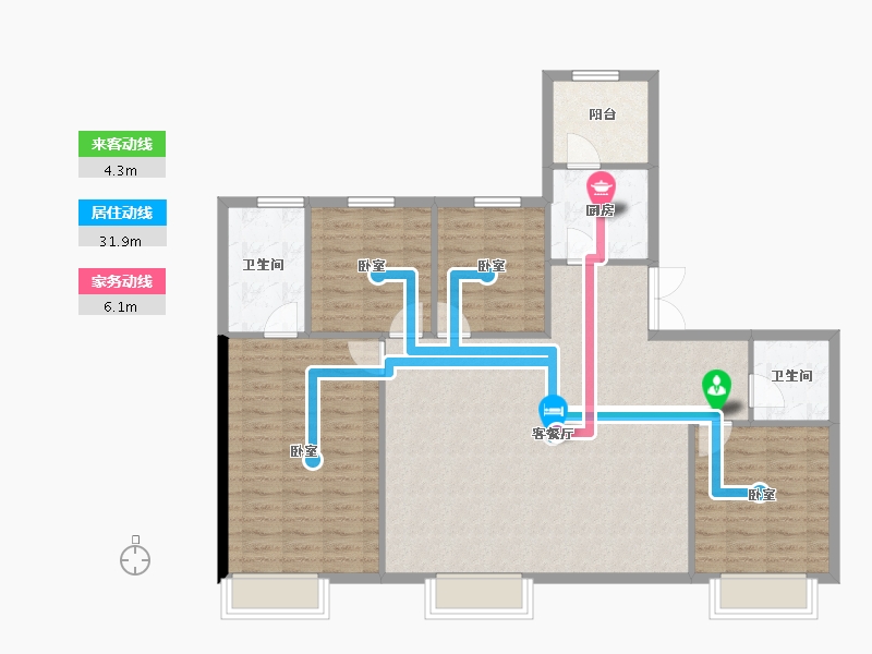 河南省-郑州市-信达·时代国著-113.14-户型库-动静线