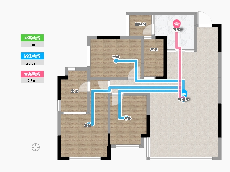 四川省-成都市-中建映锦江-97.93-户型库-动静线