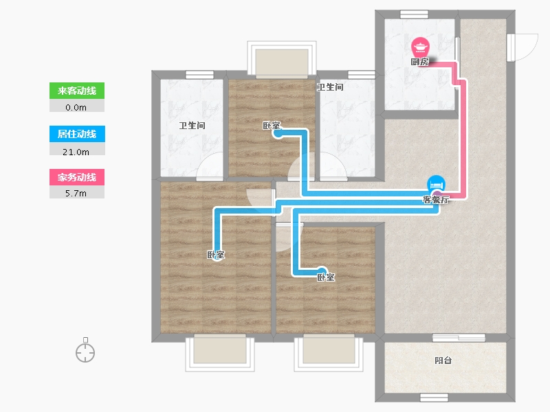 湖北省-武汉市-金辉世界城-79.82-户型库-动静线