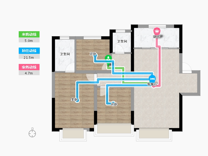 河北省-保定市-保利·堂悦-78.34-户型库-动静线