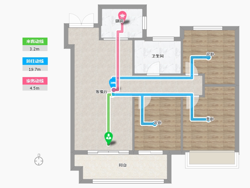 河南省-信阳市-东方府-79.20-户型库-动静线