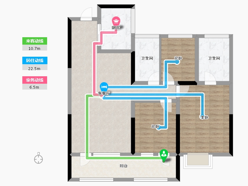 山东省-青岛市-青啤静澜山-97.09-户型库-动静线