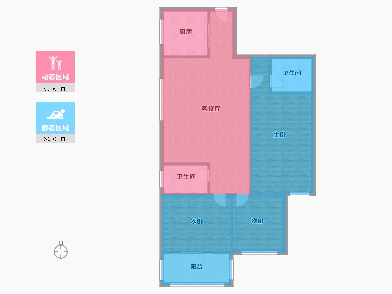 陕西省-西安市-恒立苑-120.09-户型库-动静分区