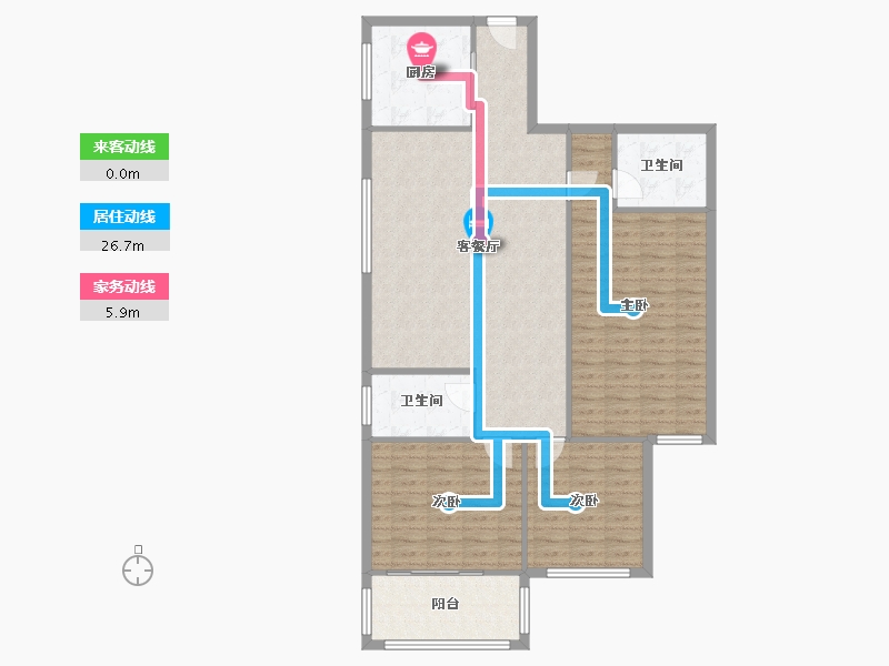 陕西省-西安市-恒立苑-120.09-户型库-动静线