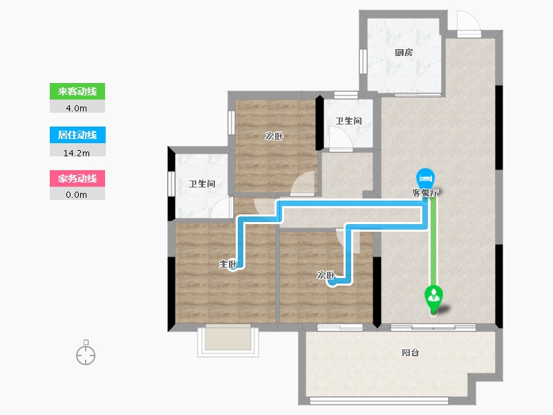 湖南省-郴州市-长信爱莲首府-92.27-户型库-动静线