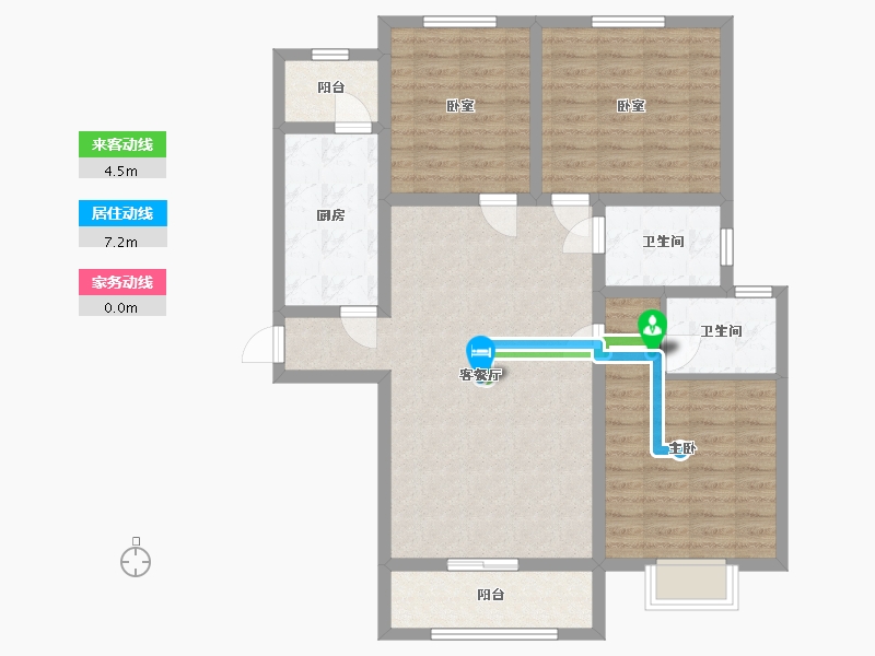 河北省-廊坊市-幸福城-99.12-户型库-动静线