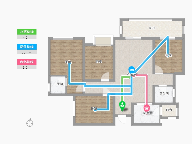 四川省-宜宾市-外滩公馆-93.60-户型库-动静线