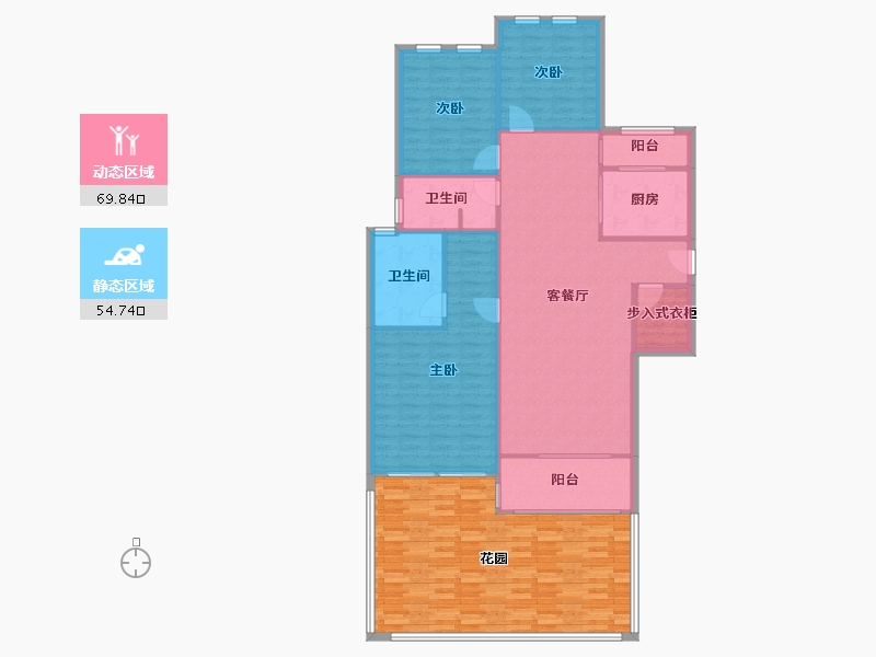 江苏省-徐州市-玫瑰园-104.00-户型库-动静分区