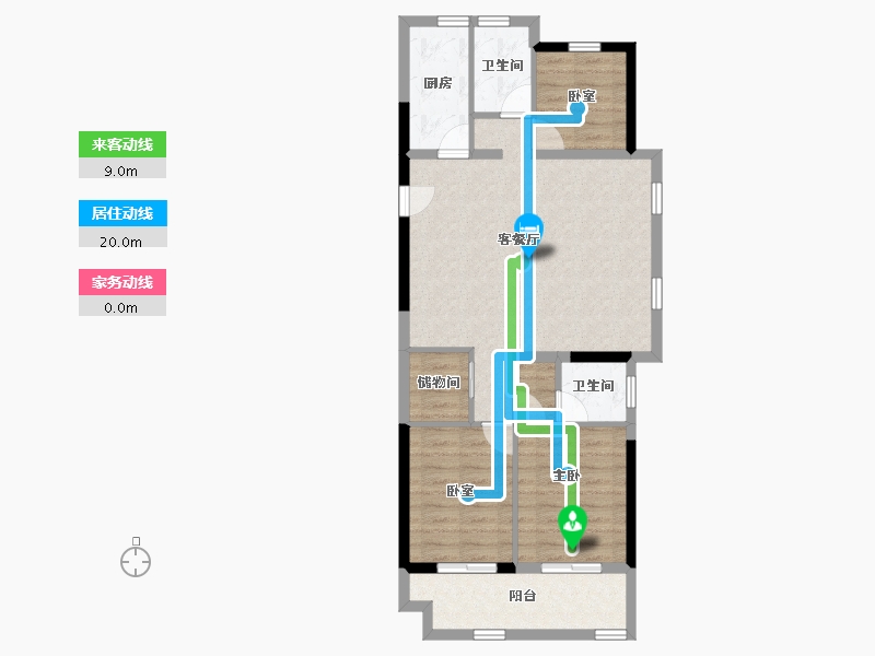 江苏省-镇江市-碧桂园凤凰城-81.07-户型库-动静线