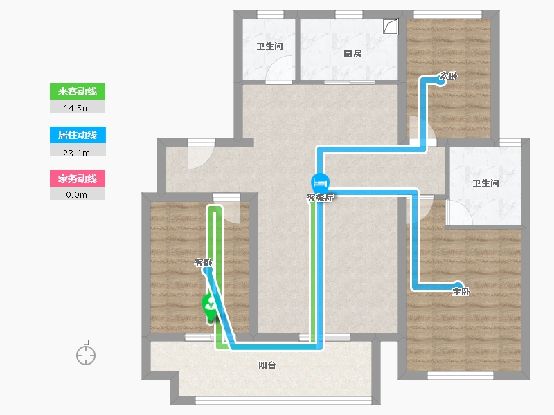 河南省-鹤壁市-科好君邻书院-93.60-户型库-动静线