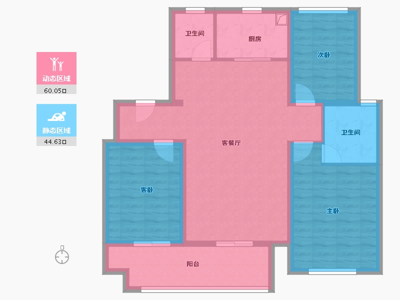 河南省-鹤壁市-科好君邻书院-93.60-户型库-动静分区