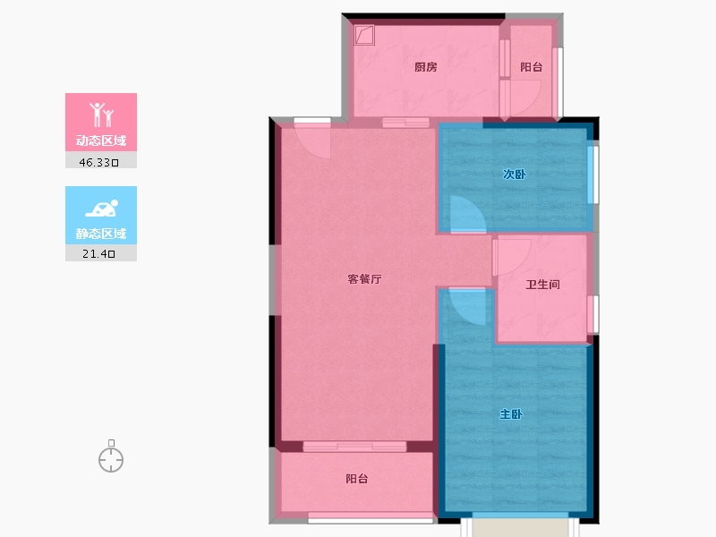 广西壮族自治区-柳州市-恒大御府-60.00-户型库-动静分区