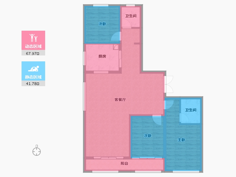 河北省-石家庄市-和誉府-110.04-户型库-动静分区