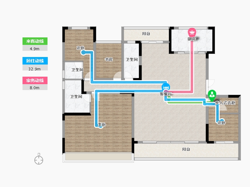 湖南省-长沙市-中建钰山湖-196.00-户型库-动静线