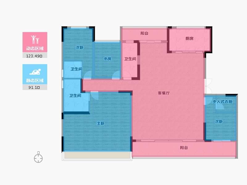 湖南省-长沙市-中建钰山湖-196.00-户型库-动静分区