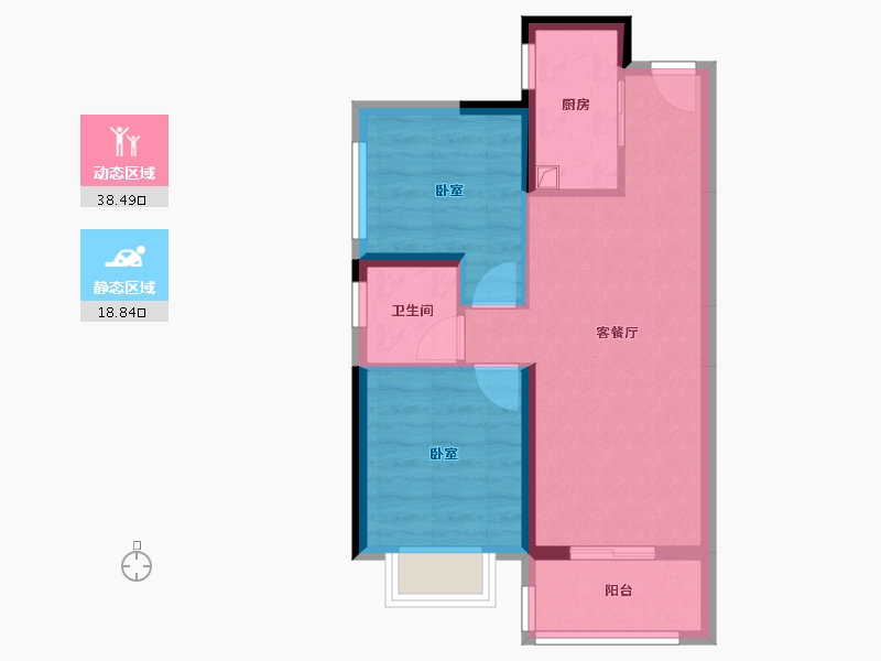 广东省-惠州市-德威花园-50.55-户型库-动静分区