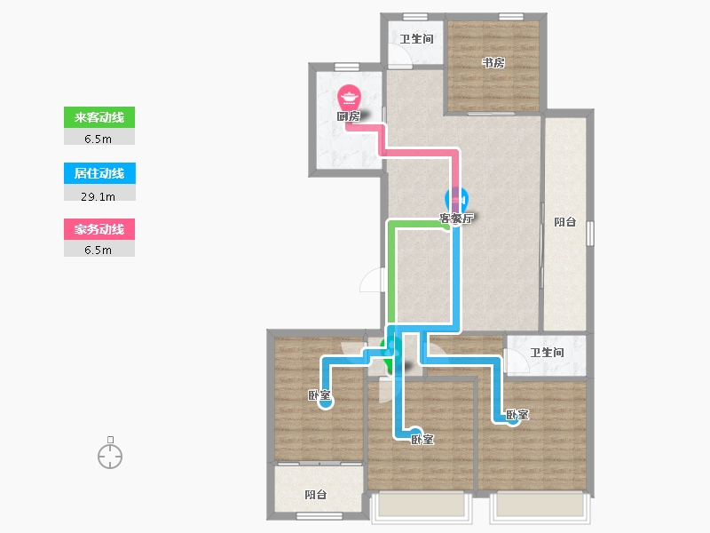 浙江省-温州市-德信天宸-113.03-户型库-动静线