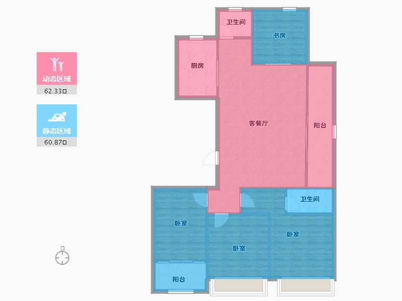 浙江省-温州市-德信天宸-113.03-户型库-动静分区