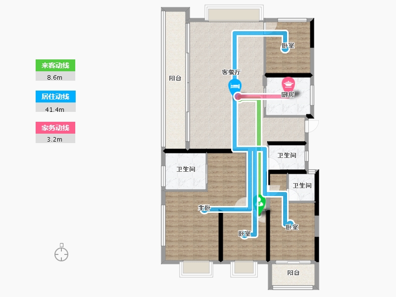 福建省-漳州市-建发西湖泊月-140.00-户型库-动静线