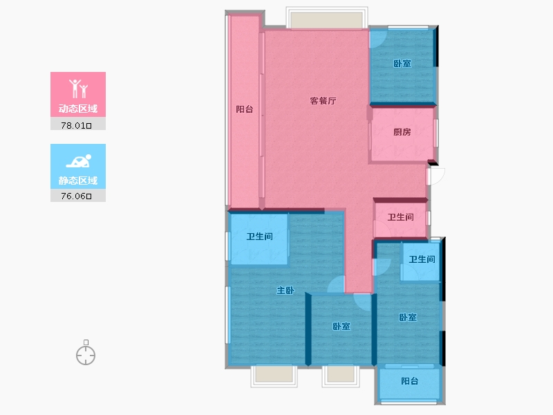 福建省-漳州市-建发西湖泊月-140.00-户型库-动静分区