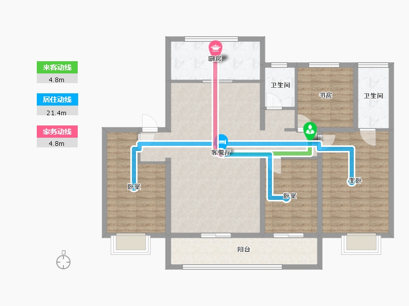 河北省-衡水市-天正君悦府-140.00-户型库-动静线