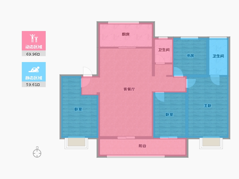 河北省-衡水市-天正君悦府-140.00-户型库-动静分区