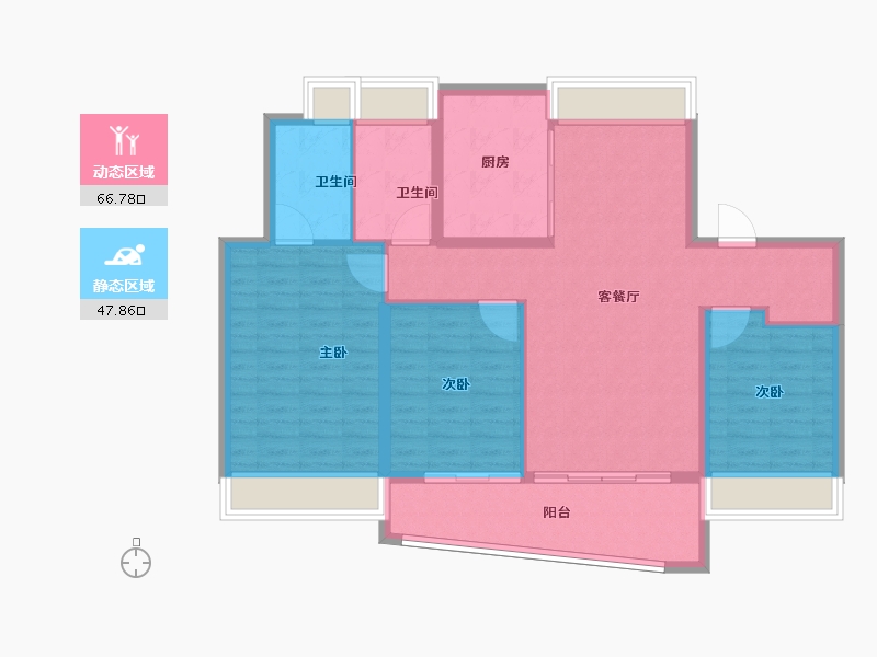 湖北省-武汉市-保利天珺-104.00-户型库-动静分区