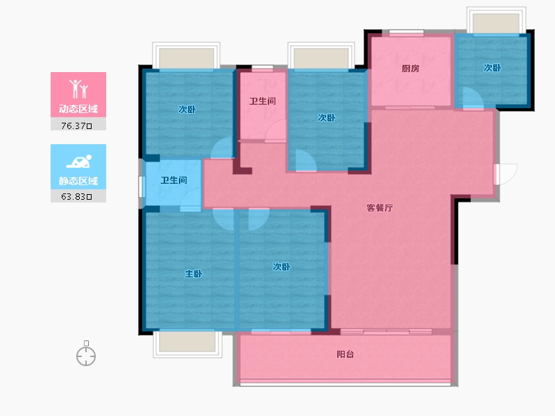 江西省-宜春市-博文天成小区-127.00-户型库-动静分区