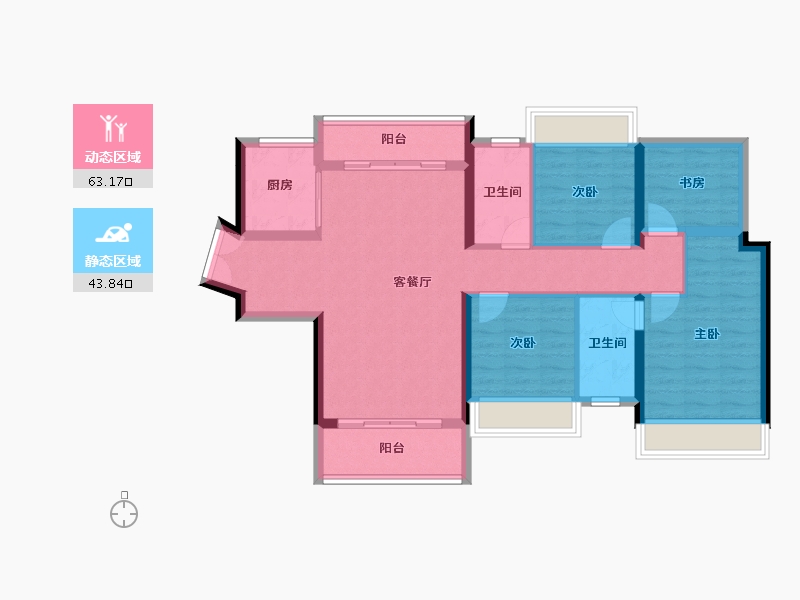 广东省-惠州市-星河传奇-95.65-户型库-动静分区