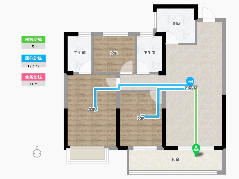 湖北省-武汉市-城投联投誉江南-79.12-户型库-动静线