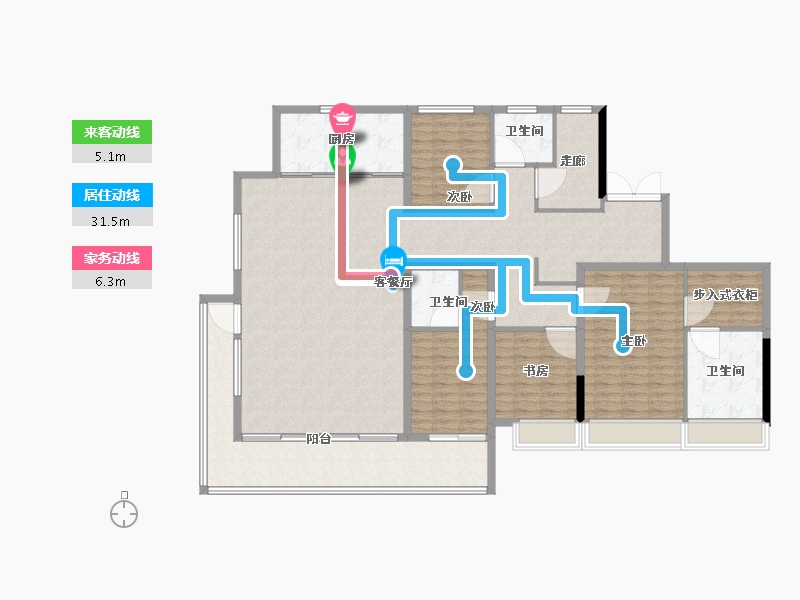 浙江省-绍兴市-中海铂隽-188.00-户型库-动静线