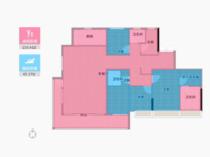 浙江省-绍兴市-中海铂隽-188.00-户型库-动静分区