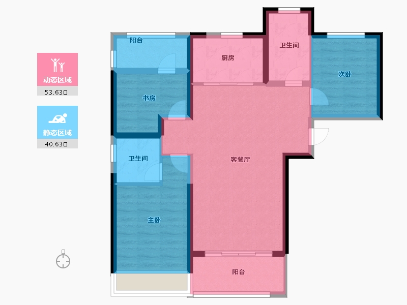 河南省-郑州市-万华城-84.00-户型库-动静分区