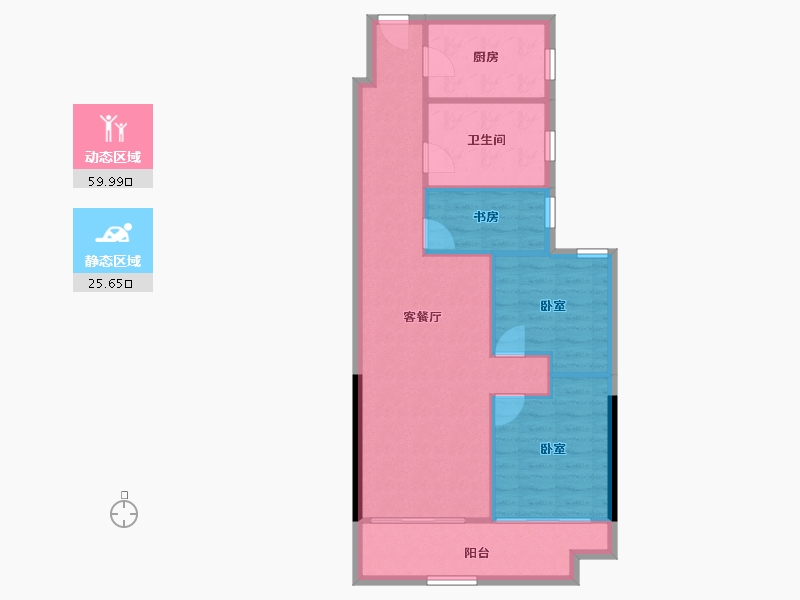 湖北省-武汉市-信达新外滩-77.94-户型库-动静分区