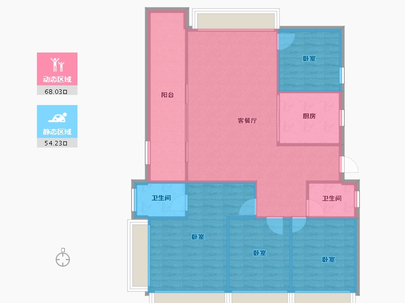 福建省-漳州市-建发西湖泊月-112.75-户型库-动静分区